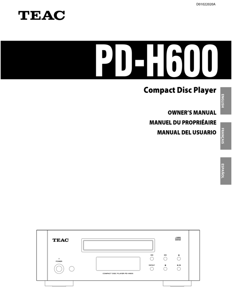 Teac PD-H600 Manuel utilisateur