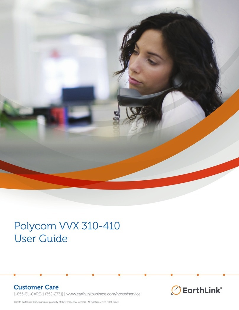EarthLink Polycom VVX 310 Manuel utilisateur