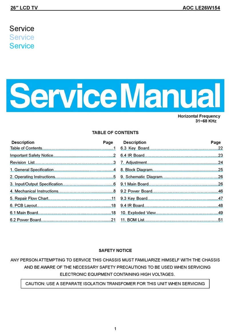 AOC LE26W154 Manuel utilisateur