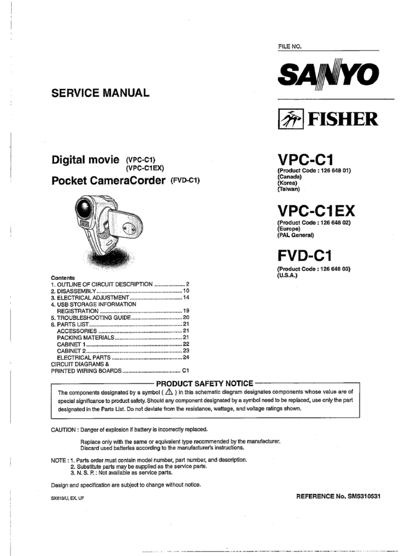 Sanyo Xacti VPC-C1 Manuel utilisateur