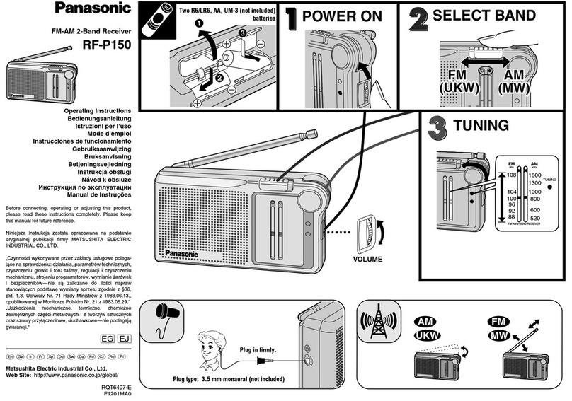 Panasonic RF-P150 Manuel utilisateur