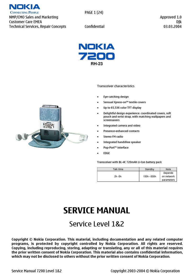 Nokia 7200 Manuel utilisateur