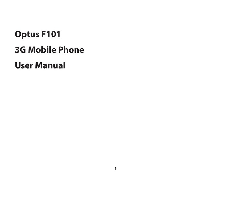 Optus F101 Manuel utilisateur
