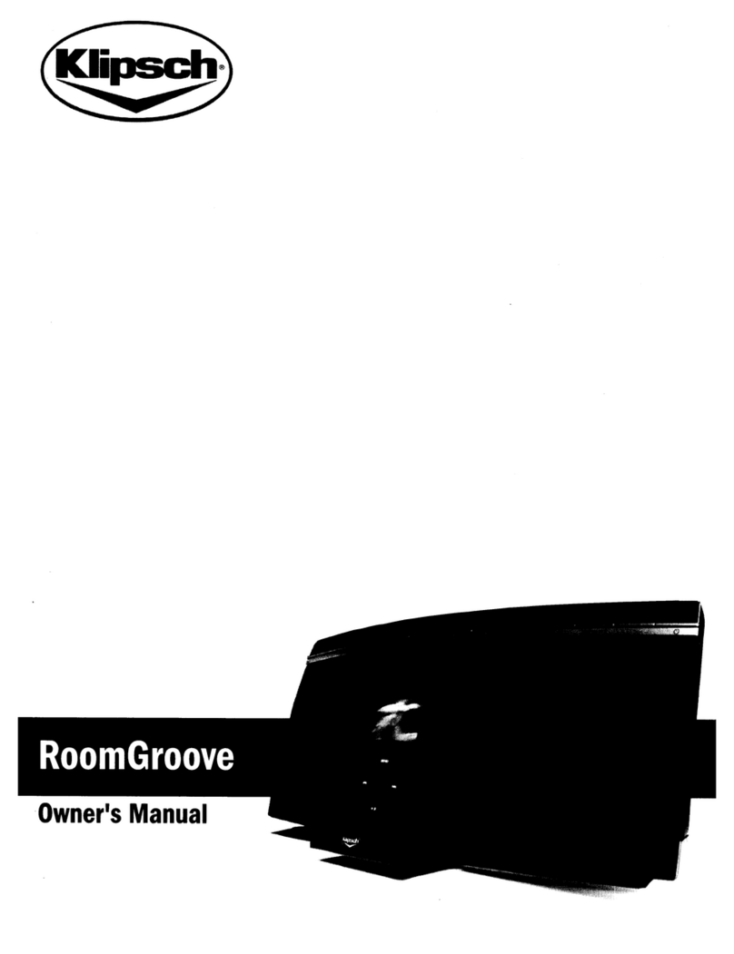 Klipsch ROOMGROOVE Manuel utilisateur