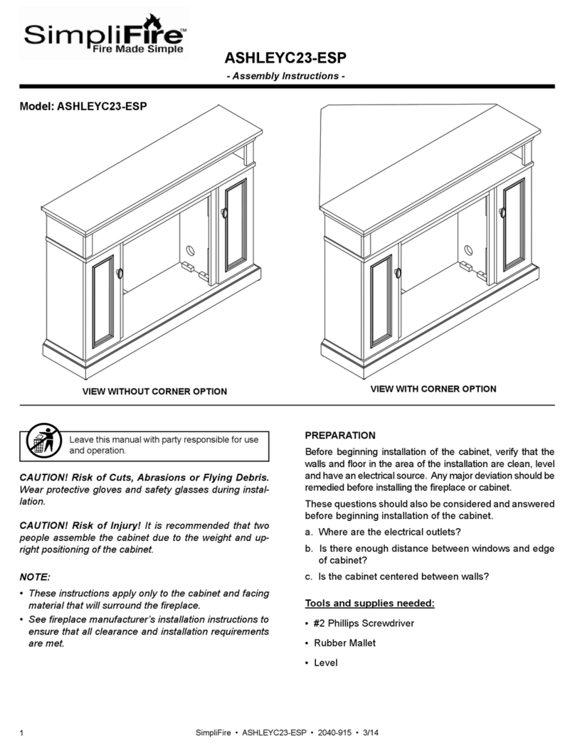 SimpliFire ASHLEYC23-ESP Manuel utilisateur