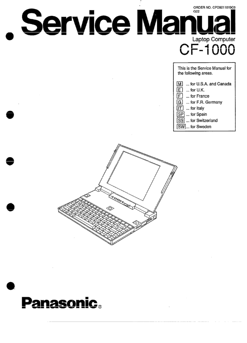 Panasonic CF-1000 Manuel utilisateur Panasonic CF-1000 Manuel utilisateur