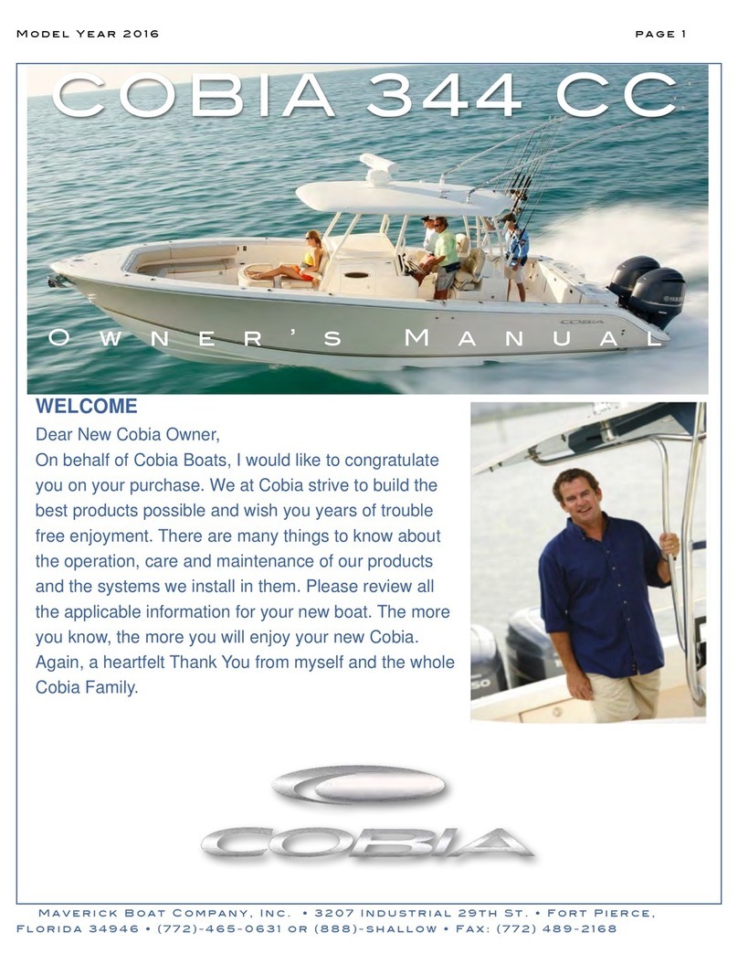 COBIA 344 CC Manuel utilisateur