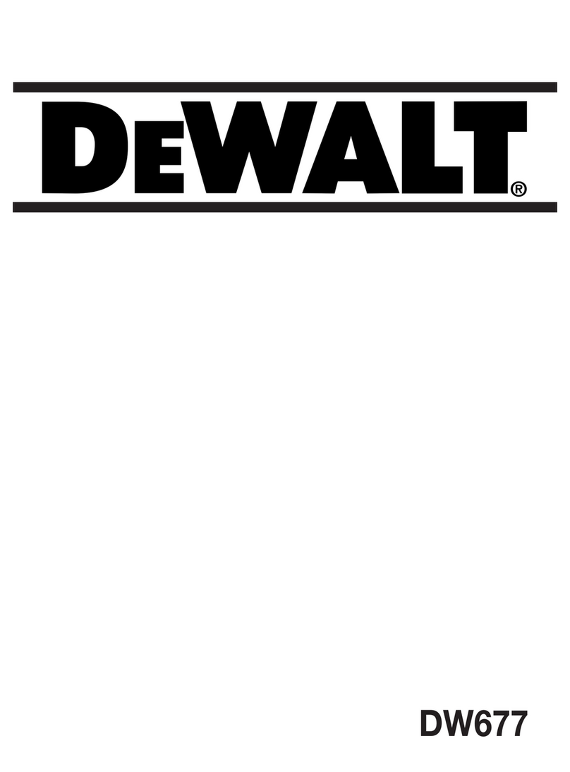 DeWalt DW677 Manuel utilisateur