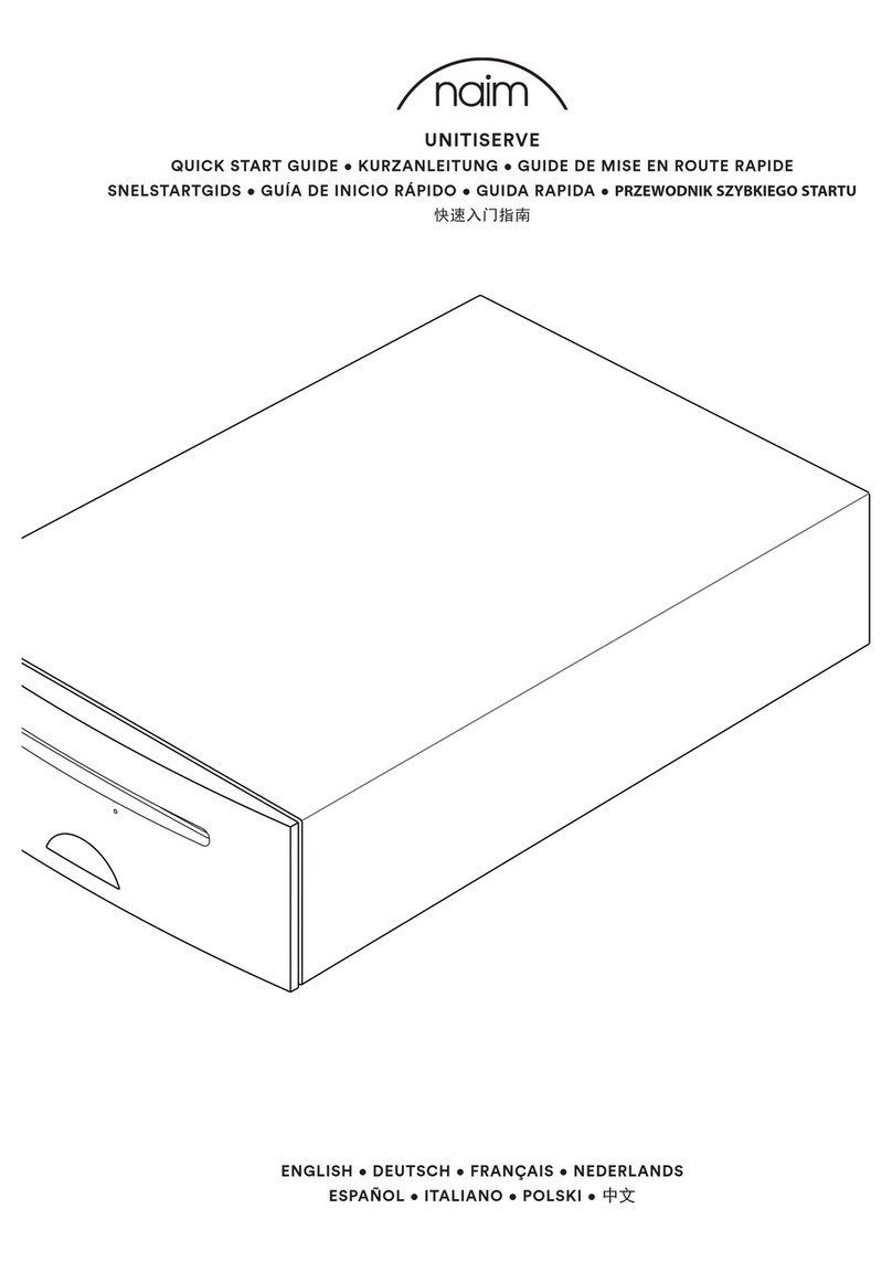 NAIM UNITISERVE - Manuel utilisateur