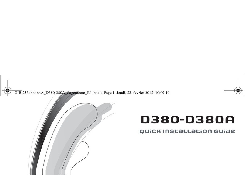 SAGEMCOM D380 Manuel utilisateur