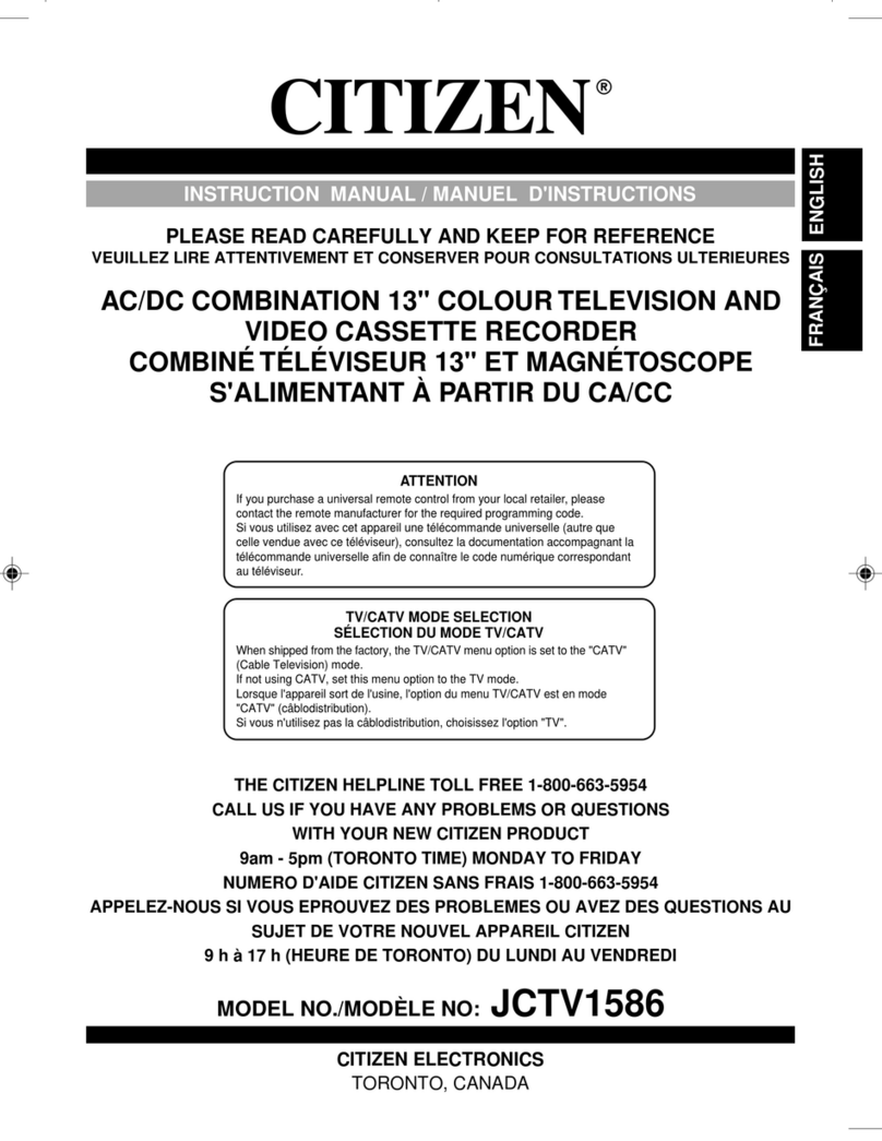 Citizen JCTV1586 Manuel utilisateur