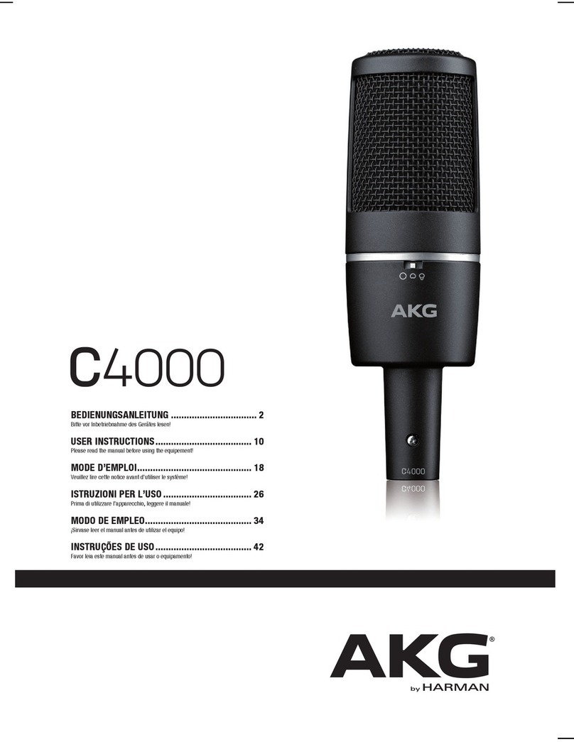 AKG c4000 Manuel utilisateur