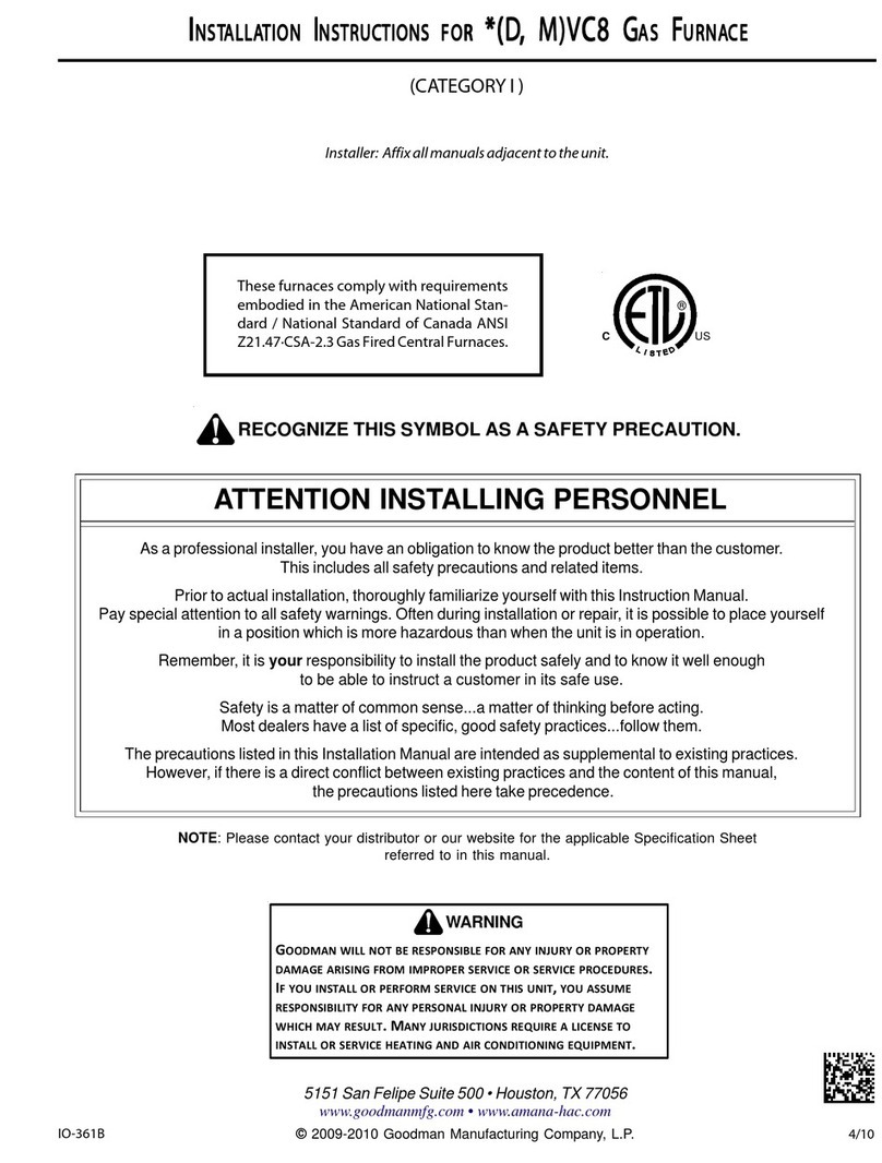 Goodman GDVC80703B Manuel utilisateur