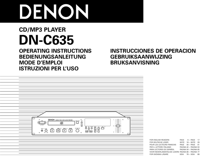 Denon DN-C635 Manuel utilisateur