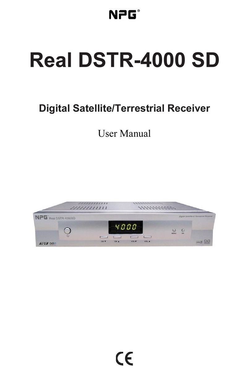 NPG Real DSTR-4000 SD Manuel utilisateur NPG Real DSTR-4000 SD Manuel utilisateur