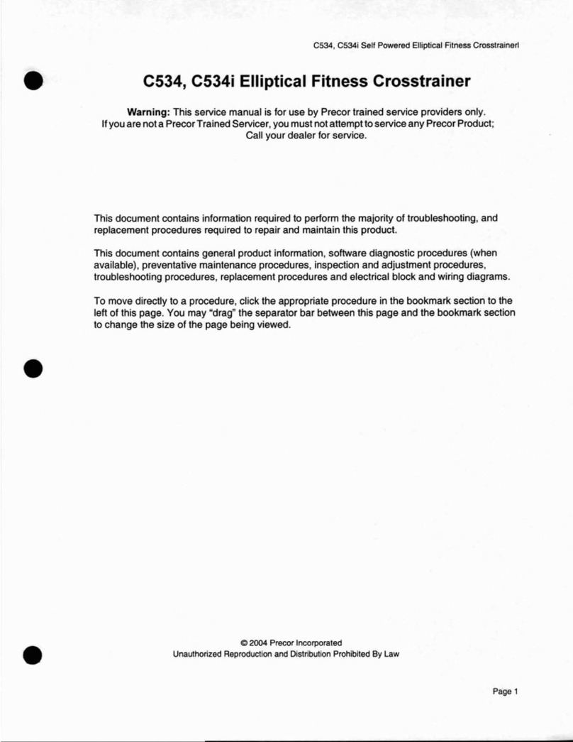 Precor C354 Manuel utilisateur