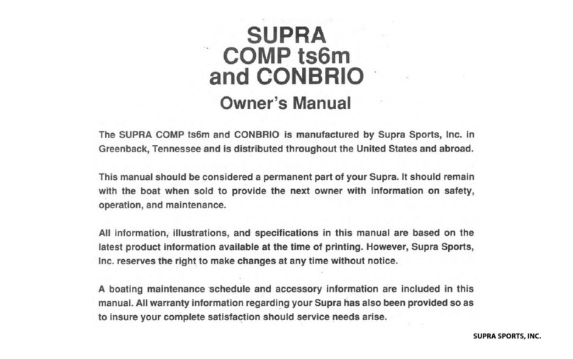 Supra COMP ts6m Manuel utilisateur