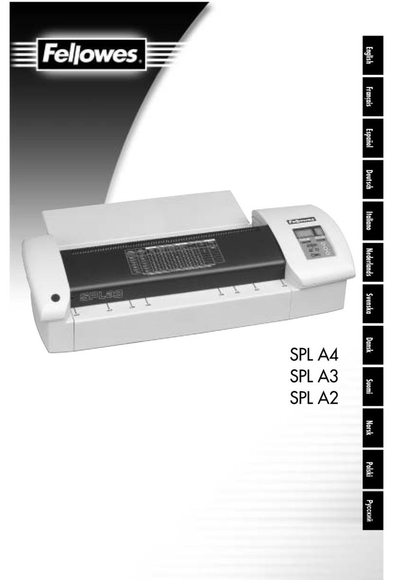 Fellowes SPL A4 Manuel utilisateur