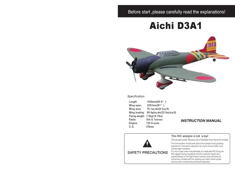 Troy Built Models Aichi D3A1 Manuel utilisateur