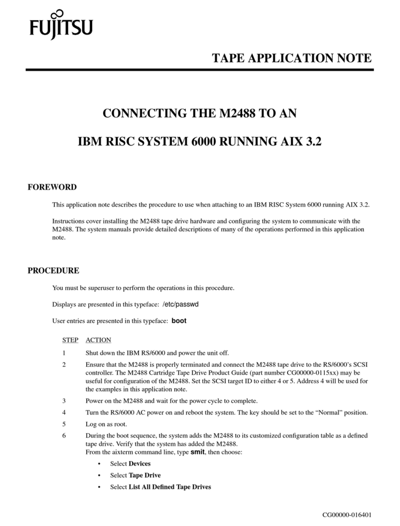 Fujitsu M2488 Manuel utilisateur