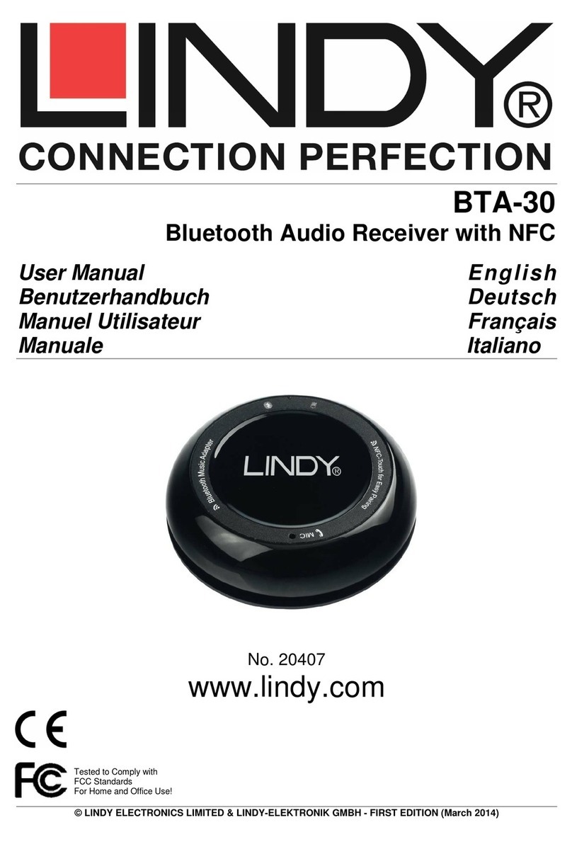 Lindy BRA-30 Manuel utilisateur