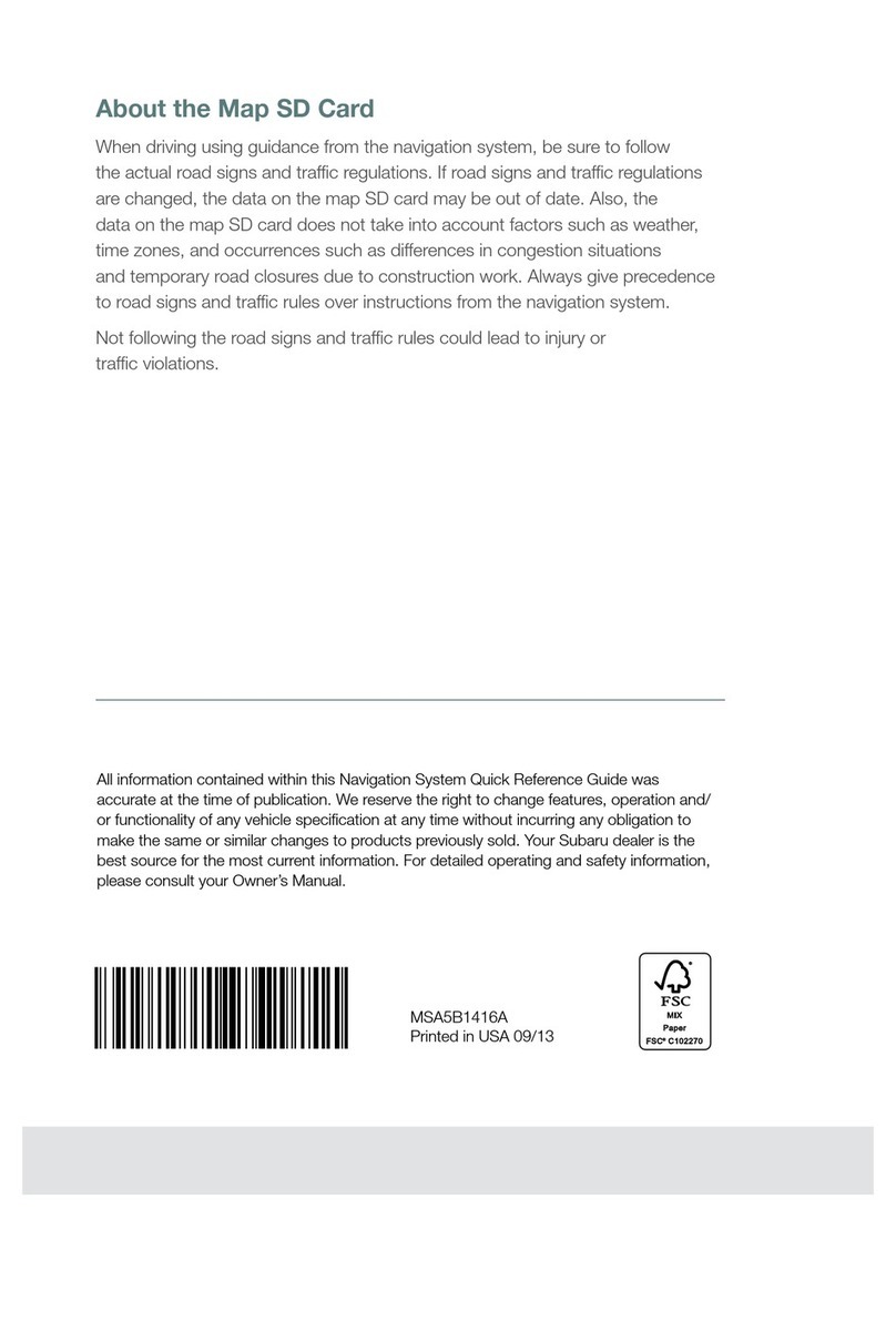 Subaru 2014 BRZ Manuel utilisateur