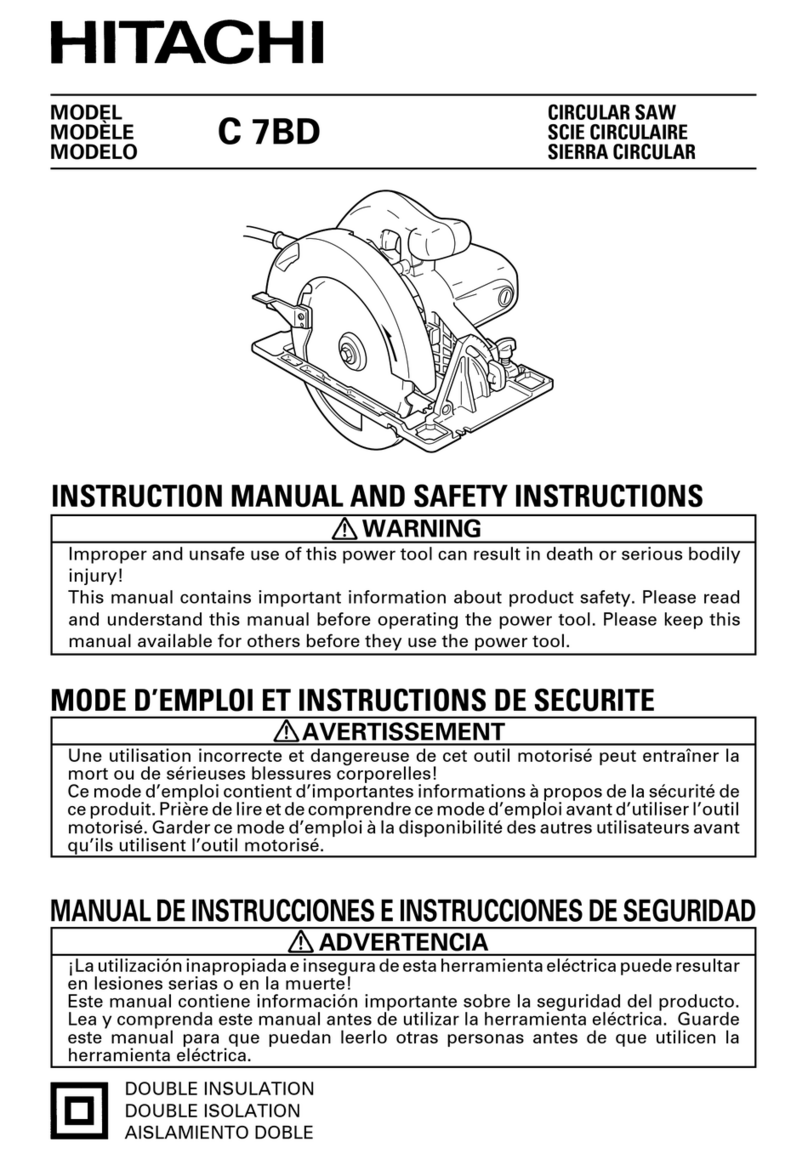 Hitachi C 7BD Manuel de l'opérateur