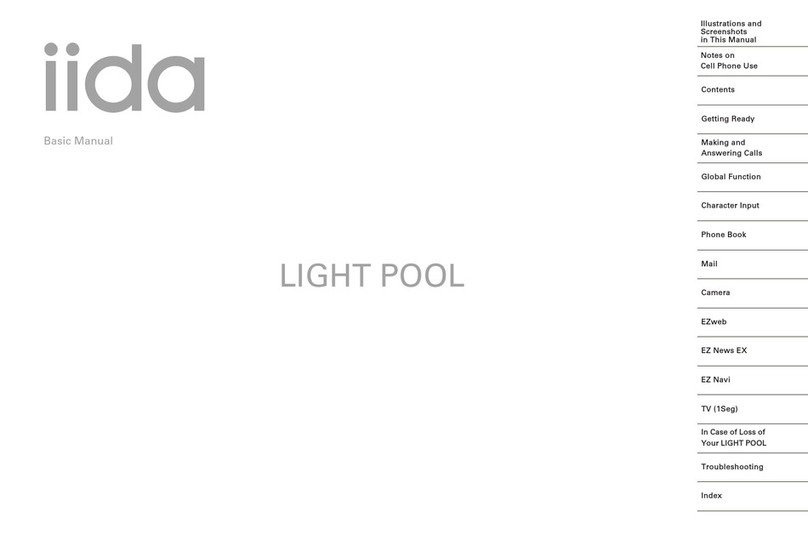 IIDA LIGHT POOL Manuel utilisateur