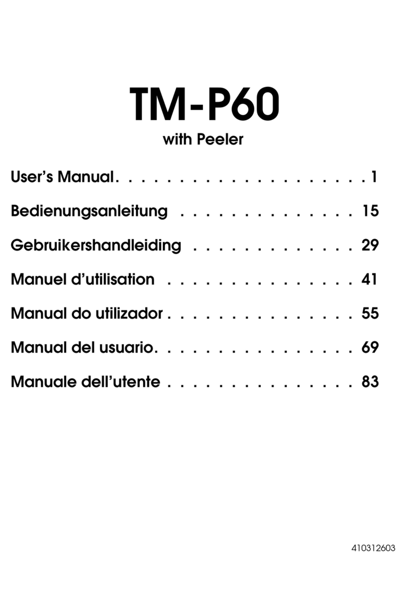 Epson Mobilink TM-P60 Manuel utilisateur