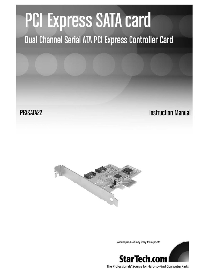 StarTech.com PEXSATA22 Manuel utilisateur StarTech.com PEXSATA22 Manuel utilisateur