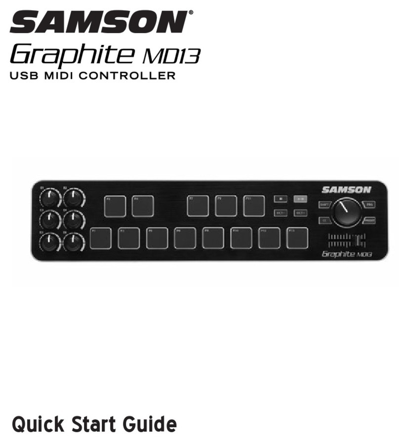 Samson Graphite MD13 Manuel utilisateur