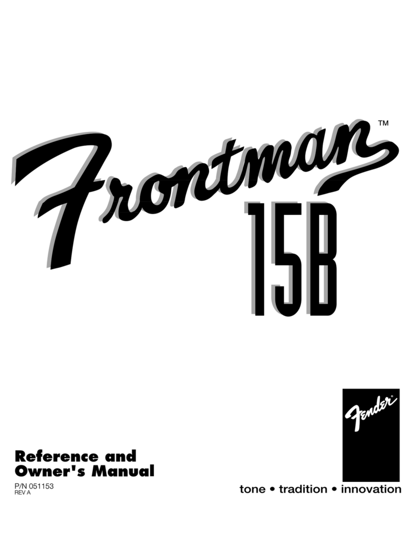 Fender Frontman 15B Manuel utilisateur