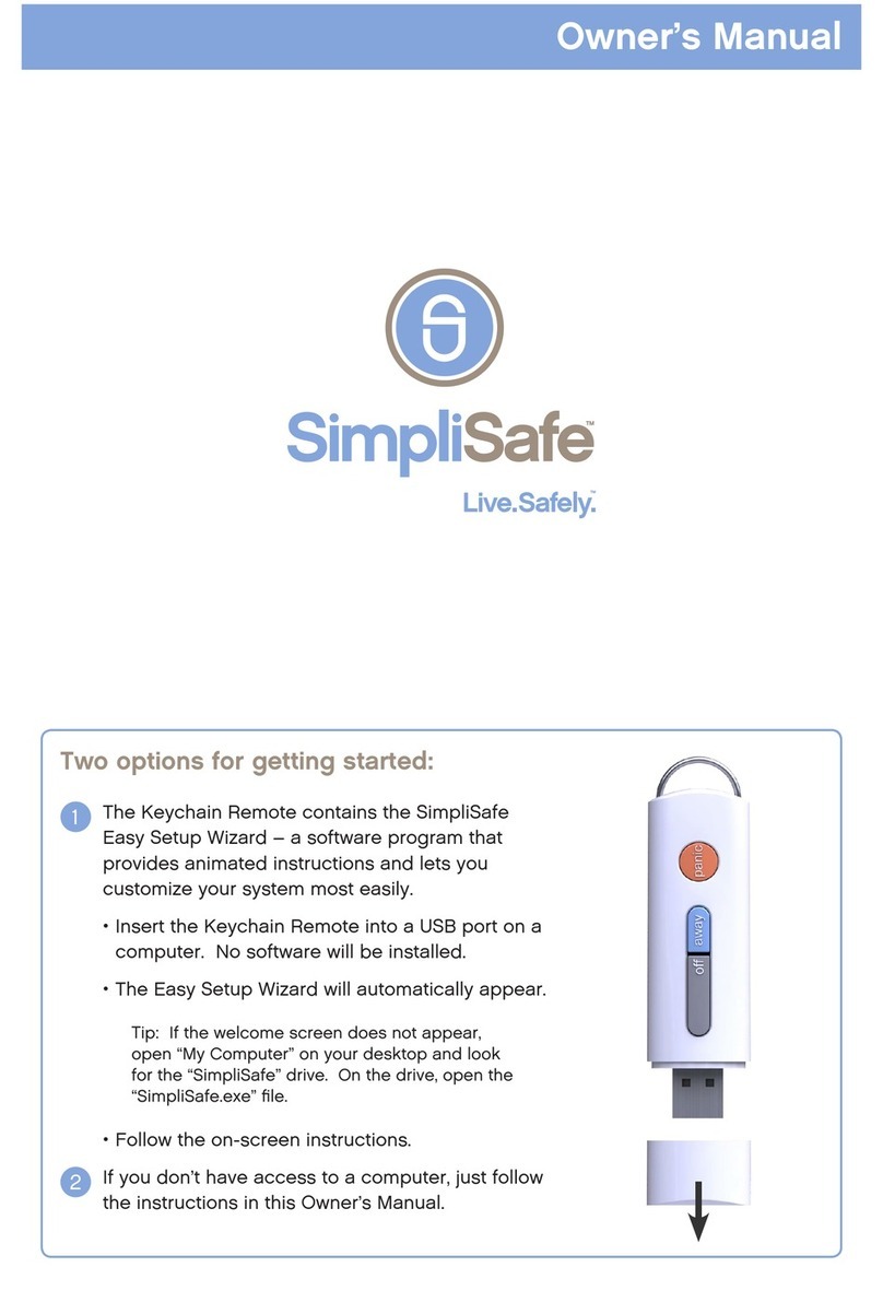 SimpliSafe Starter Package Manuel utilisateur