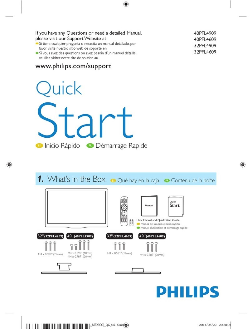 Philips 40PFL4909 Manuel utilisateur