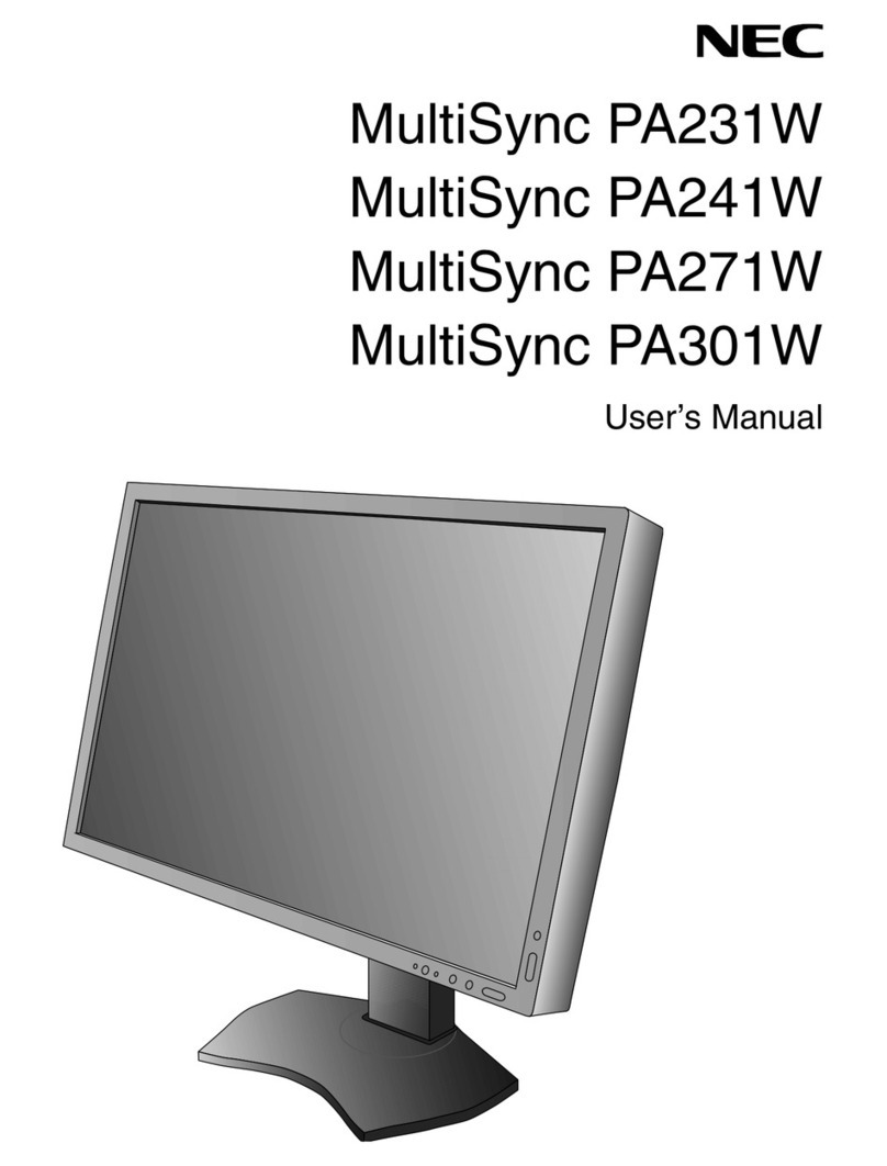 NEC MultiSync PA231W Manuel utilisateur