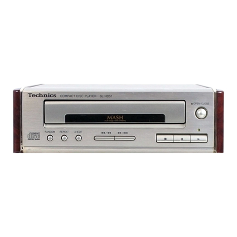 Technics SL-HD51 Manuel utilisateur Technics SL-HD51 Manuel utilisateur