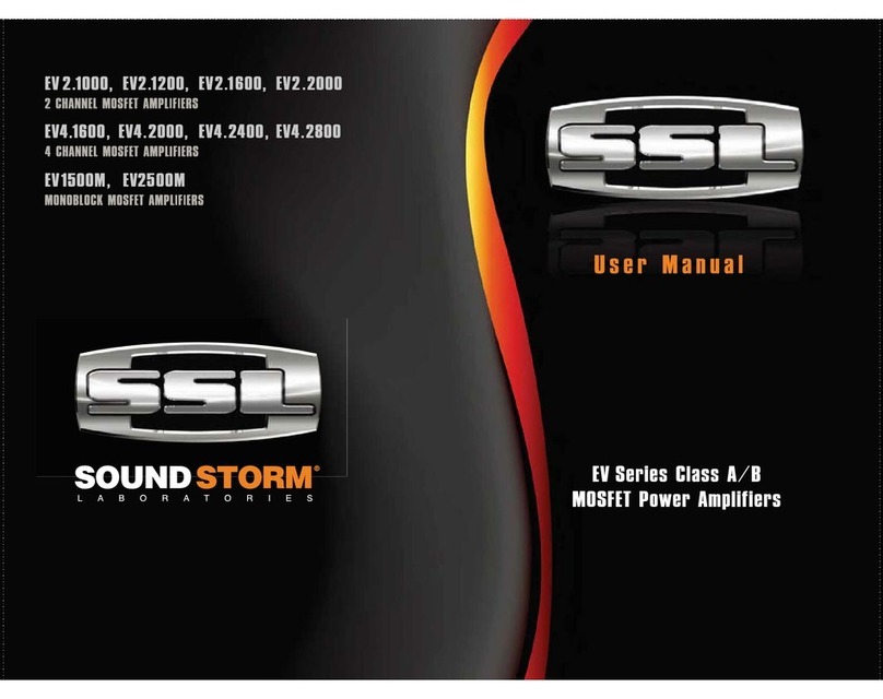 Ssl EV 2.1000 Manuel utilisateur Ssl EV 2.1000 Manuel utilisateur