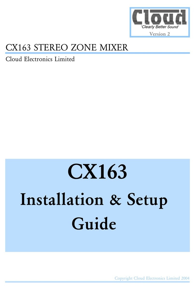 Cloud CX163 Manuel utilisateur