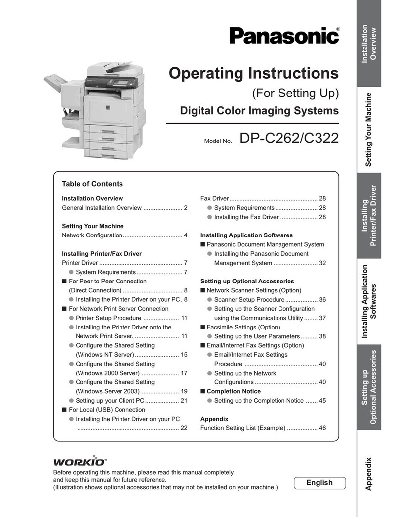 Panasonic Workio DP-C262 Manuel utilisateur