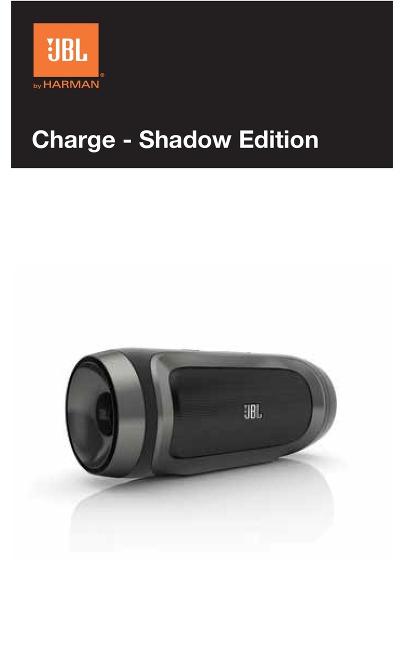 JBL Charge Shadow Edition Manuel utilisateur JBL Charge Shadow Edition Manuel utilisateur