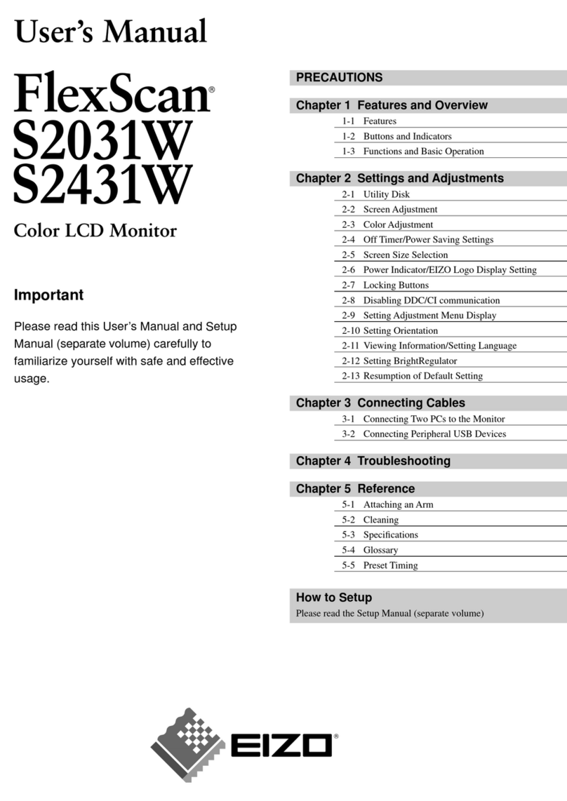 Eizo FlexScan S2031W Manuel utilisateur