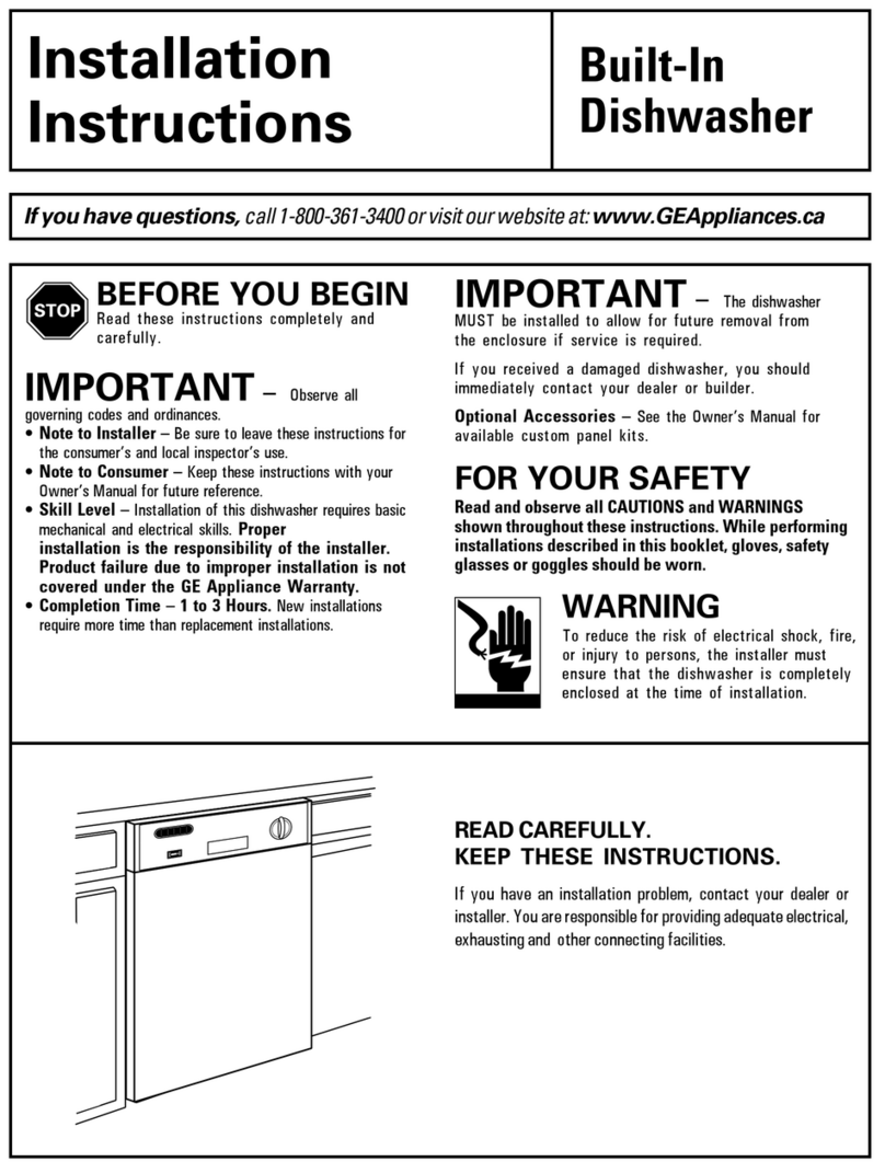 GE GSD1807 Manuel utilisateur