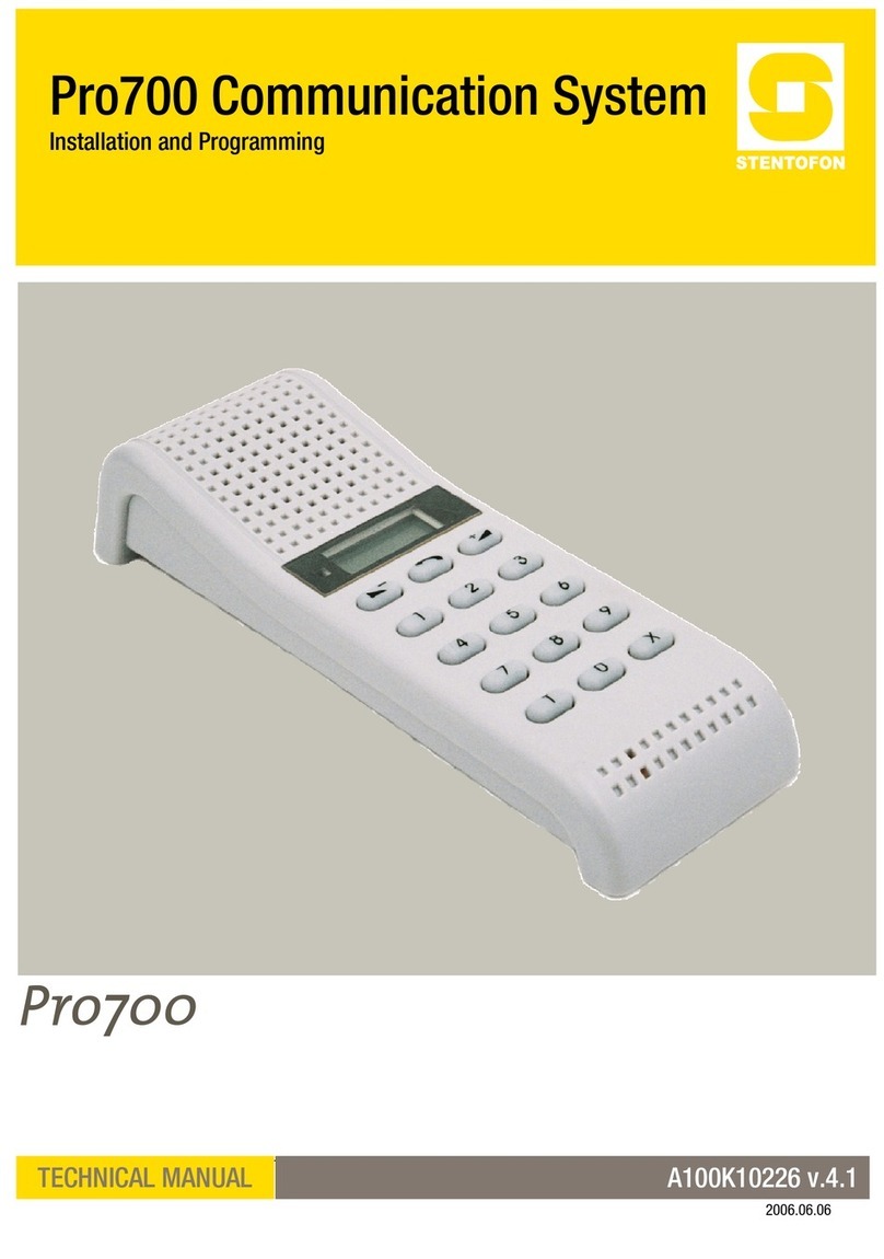 Stentofon Pro700 Guide d'installation