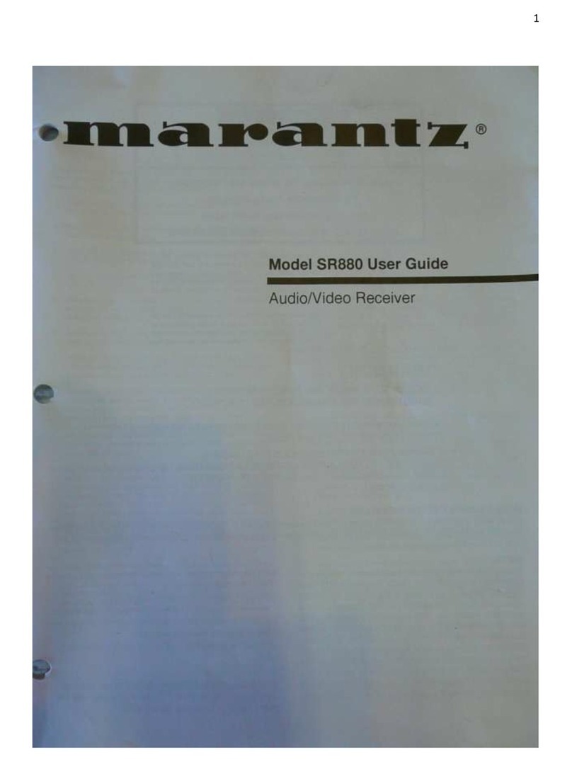 Marantz SR880 Manuel utilisateur