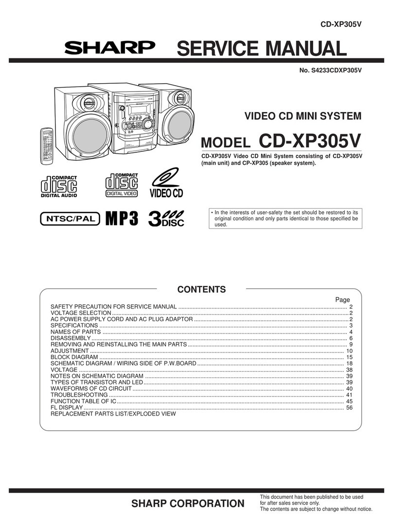 Sharp CD-XP305V Manuel utilisateur
