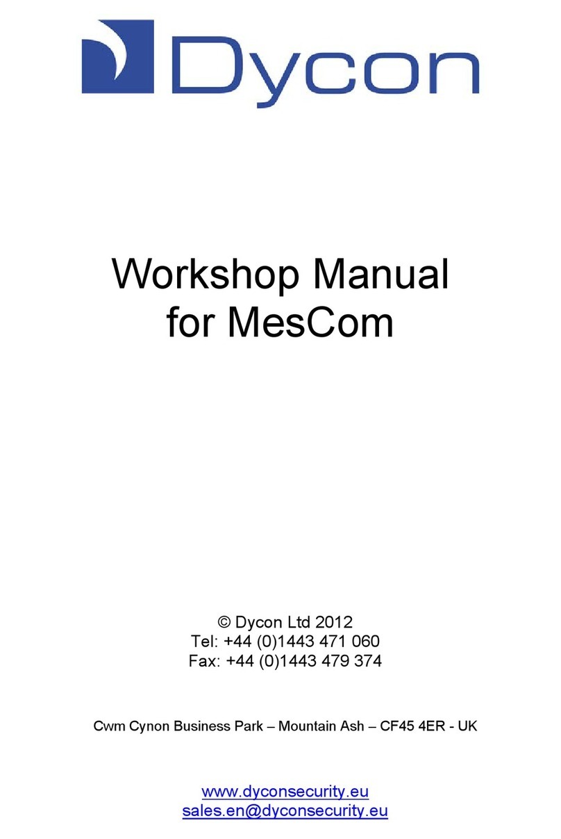 Dycon D6000 MesCom Manuel d'instructions
