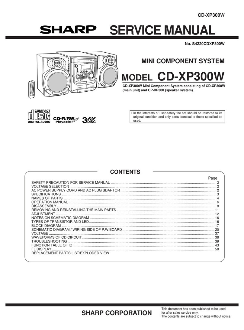 Sharp CD-XP300W Manuel utilisateur