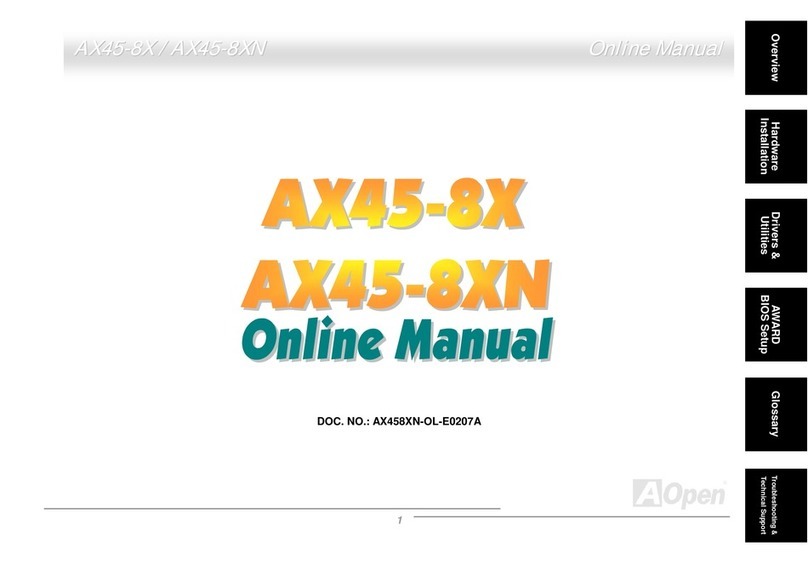 AOpen AX45-8X Max Guide de configuration