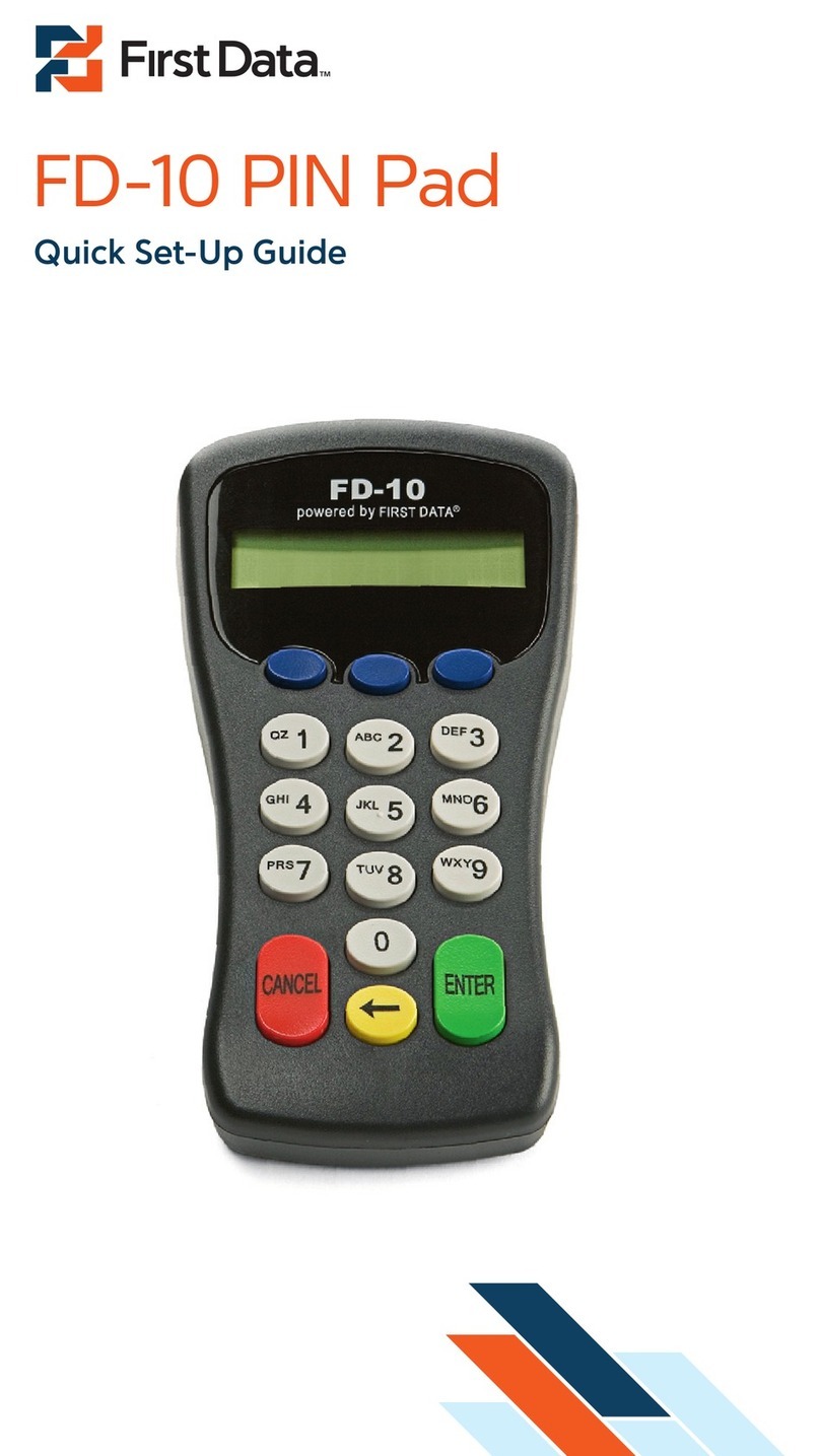 First Data FD-10 Manuel utilisateur First Data FD-10 Manuel utilisateur