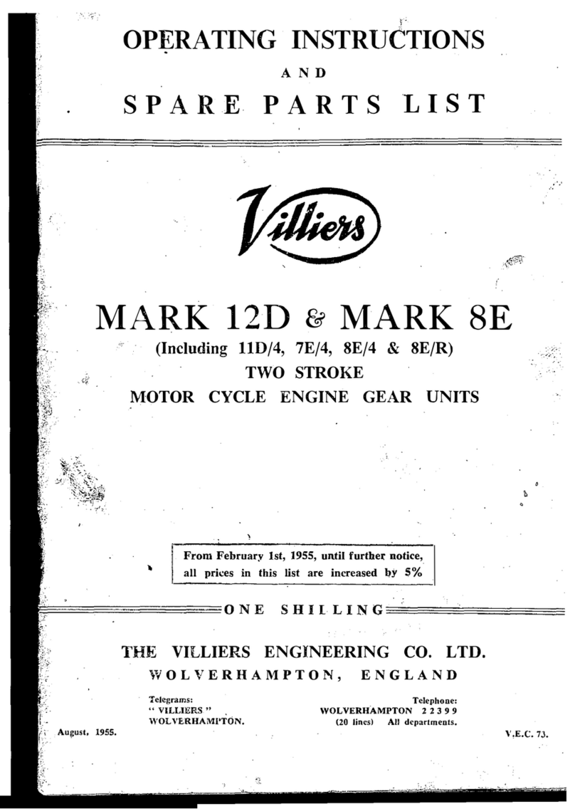 Villiers MARK 12D Mode d’emploi